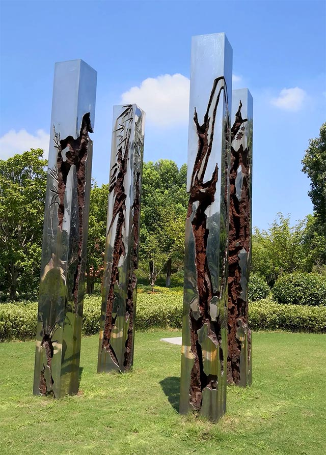 芜湖雕塑公园雕塑墨韵泥痕系列梅兰竹菊.jpg
